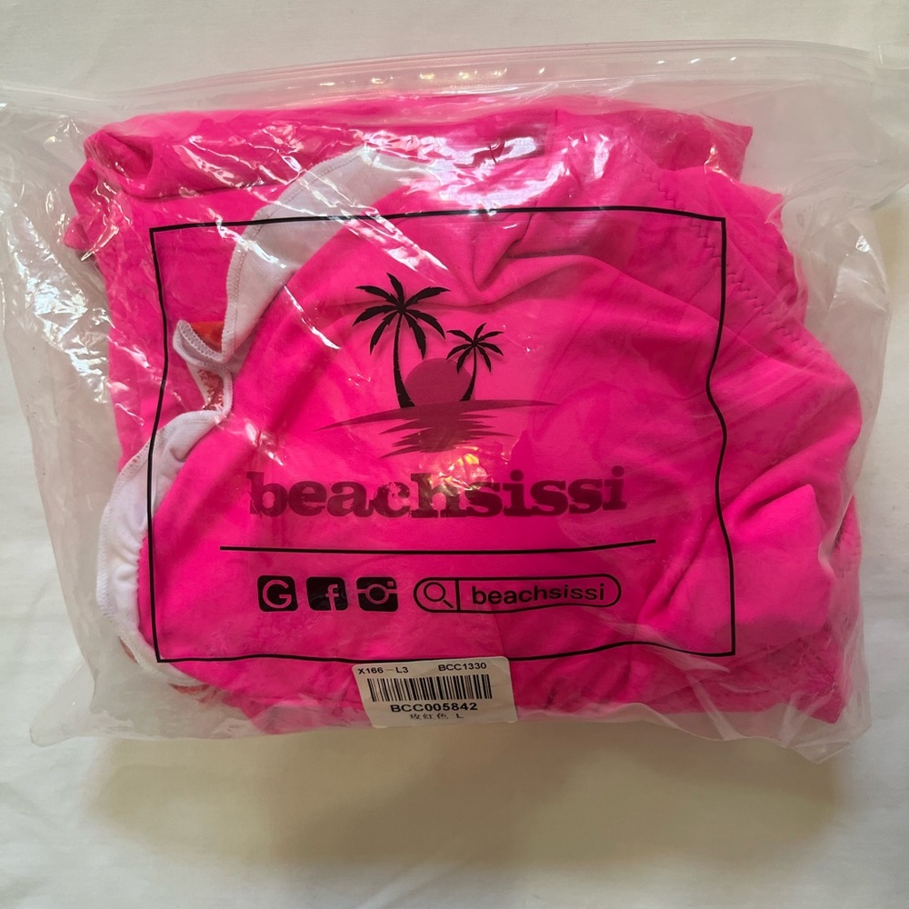 Pink Ruffled Swimsuit Set - Picture 8 of 8